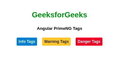 Angular PrimeNG标签