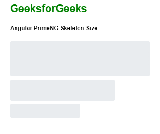 Angular PrimeNG Skeleton尺寸