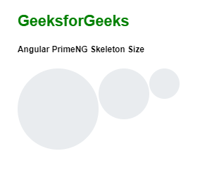Angular PrimeNG Skeleton尺寸