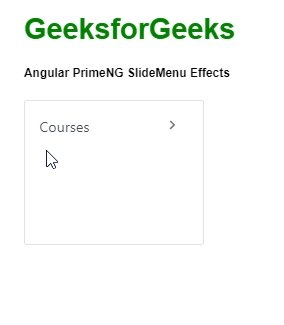 Angular PrimeNG幻灯片菜单效果 Angular PrimeNG幻灯片菜单效果