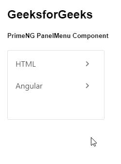 Angular PrimeNG SlideMenu组件