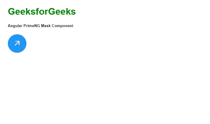 Angular PrimeNG速度盘掩码