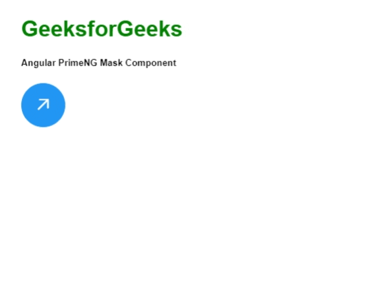 Angular PrimeNG速度盘掩码