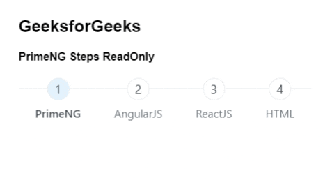 Angular PrimeNG的步骤属性