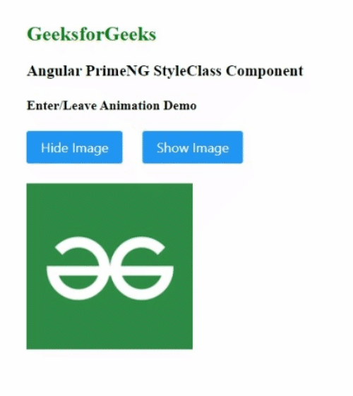 Angular PrimeNG StyleClass组件