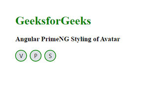 Angular PrimeNG风格的avatar