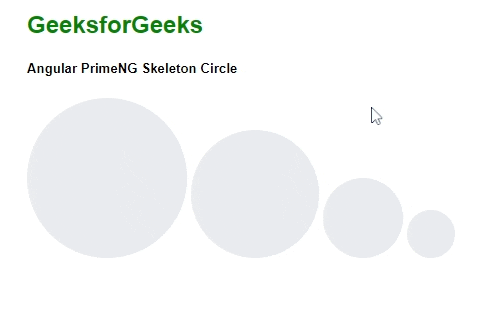 Angular PrimeNG Skeleton组件