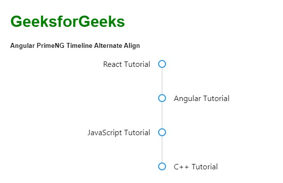 Angular PrimeNG时间线交替排列