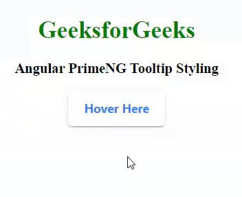 Angular PrimeNG Tooltip Styling