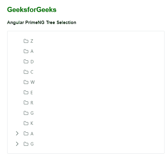 Angular PrimeNG树节 Angular PrimeNG树节