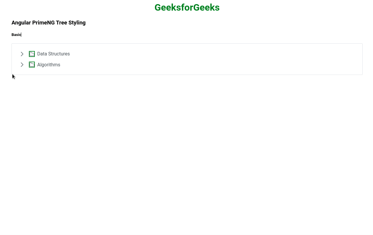 Angular PrimeNG树型设计