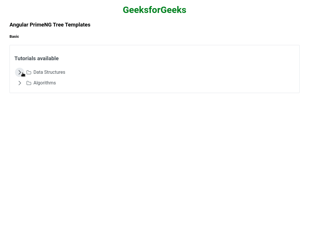 Angular PrimeNG树形模板 Angular PrimeNG树形模板