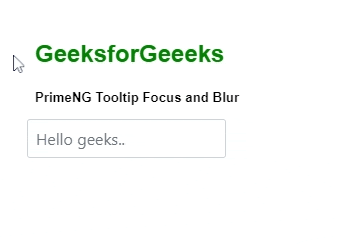 Angular PrimeNG工具提示的聚焦和模糊