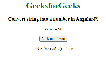 如何使用AngularJS将字符串转换成数字？