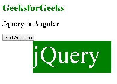 如何在Angular中使用jQuery？