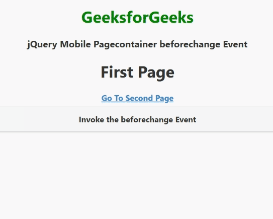 jQuery Mobile Pagecontainer beforechange事件
