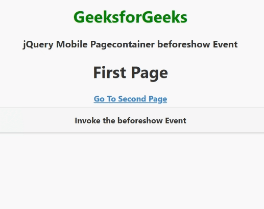 jQuery Mobile Pagecontainer beforeshow事件