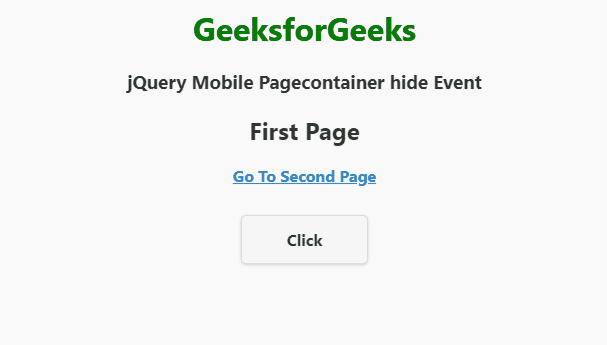 jQuery Mobile Pagecontainer隐藏事件