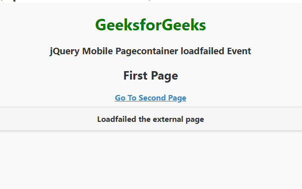 jQuery Mobile Pagecontainer loadfailed 事件