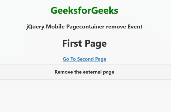 jQuery Mobile Pagecontainer移除事件