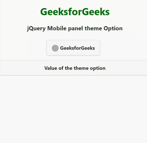 jQuery移动面板主题选项