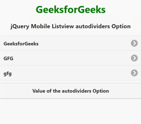 jQuery Mobile Listview自动划分器选项