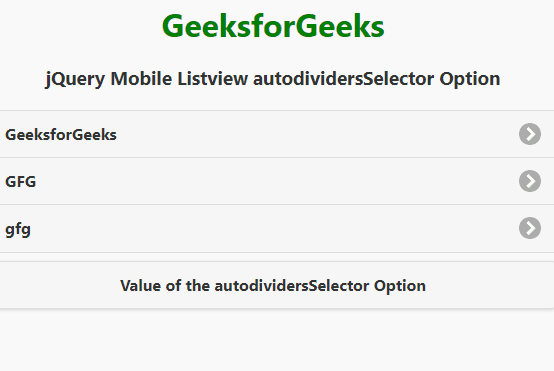 jQuery Mobile Listview autodividersSelector选项