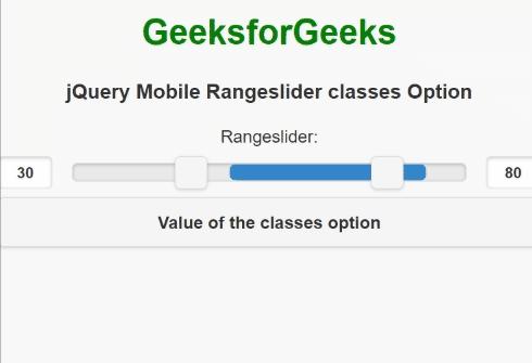jQuery Mobile Rangeslider类选项