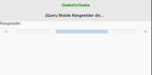 jQuery Mobile Rangeslider disable()方法