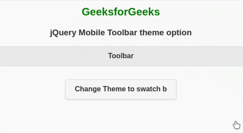 jQuery Mobile Toolbar主题选项