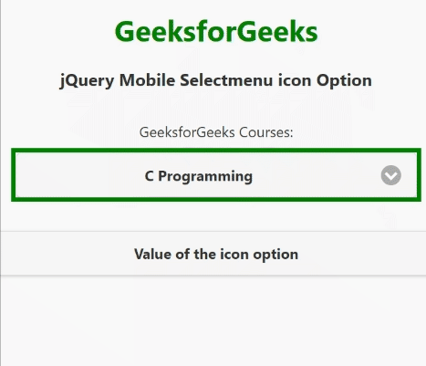 jQuery Mobile Selectmenu图标选项