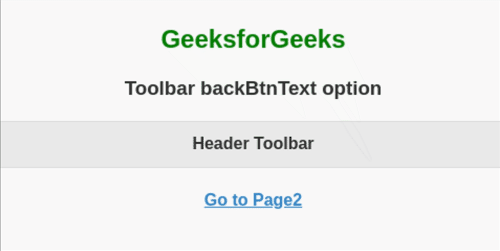 jQuery Mobile Toolbar backBtnText选项