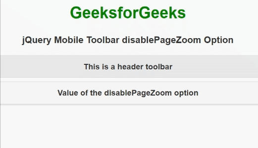 jQuery Mobile Toolbar disablePageZoom选项
