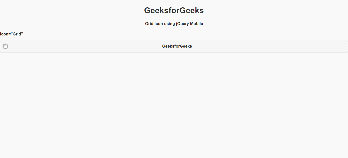 如何使用jQuery Mobile创建一个网格图标？