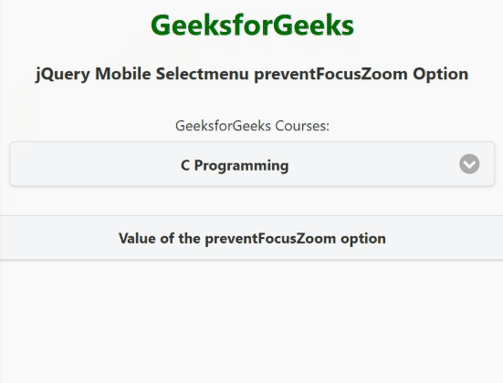 jQuery Mobile Selectmenu preventFocusZoom选项