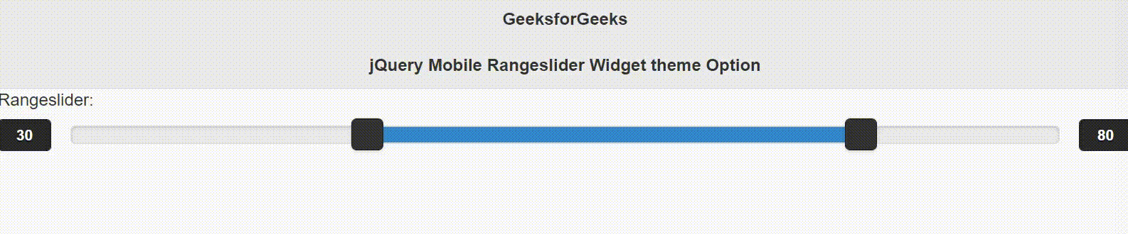 jQuery Mobile Rangeslider Widget theme选项 jQuery Mobile Rangeslider Widget theme选项