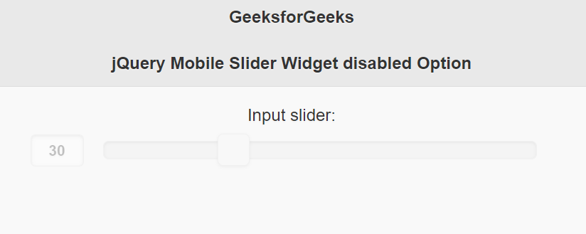 jQuery Mobile Slider widget disabled选项