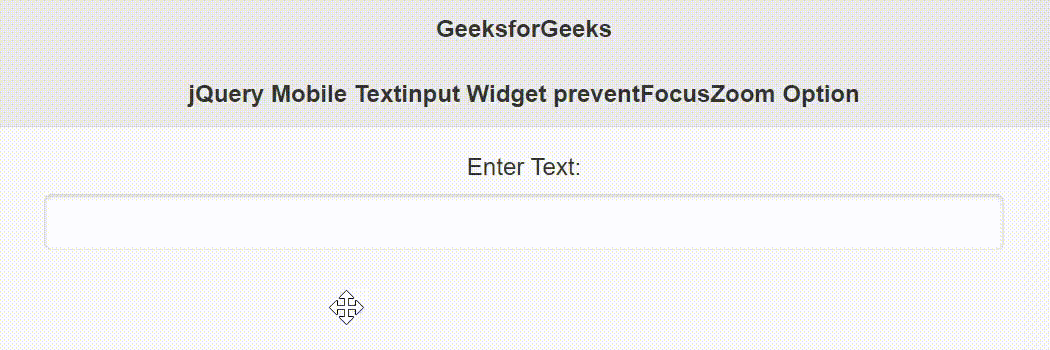 jQuery Mobile Textinput Widget preventFocusZoom选项