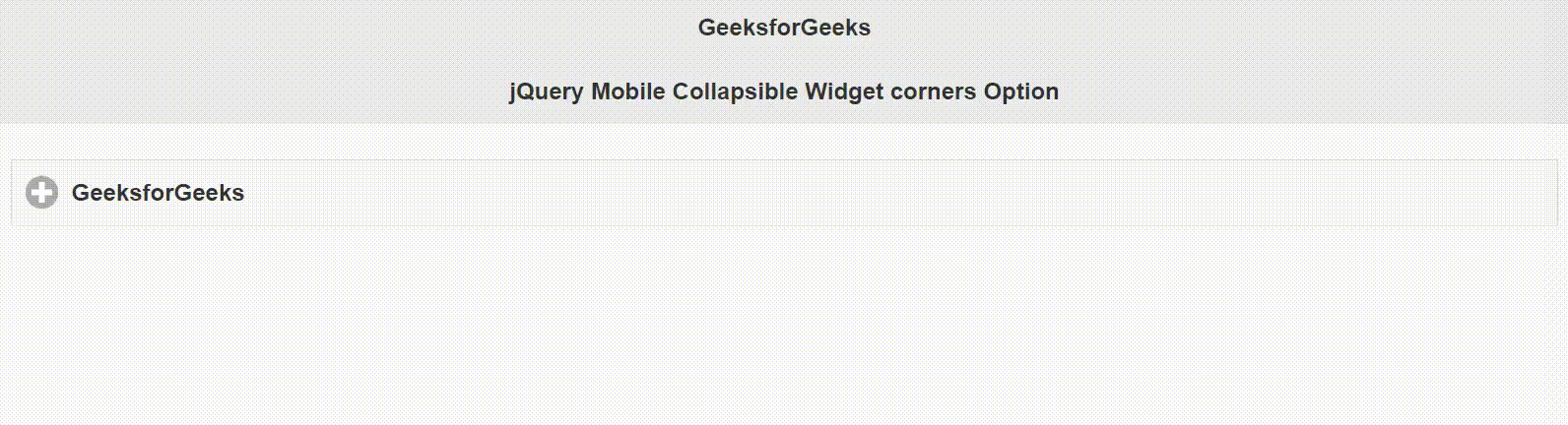 jQuery Mobile Collapsible Widget corners选项