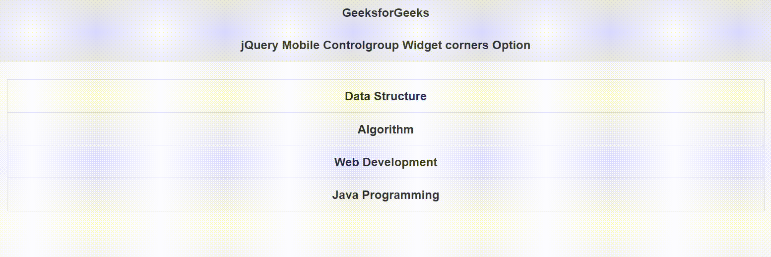 jQuery Mobile Controlgroup Widget corners 选项