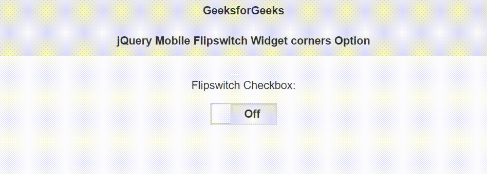 jQuery Mobile Flipswitch Widget corners选项