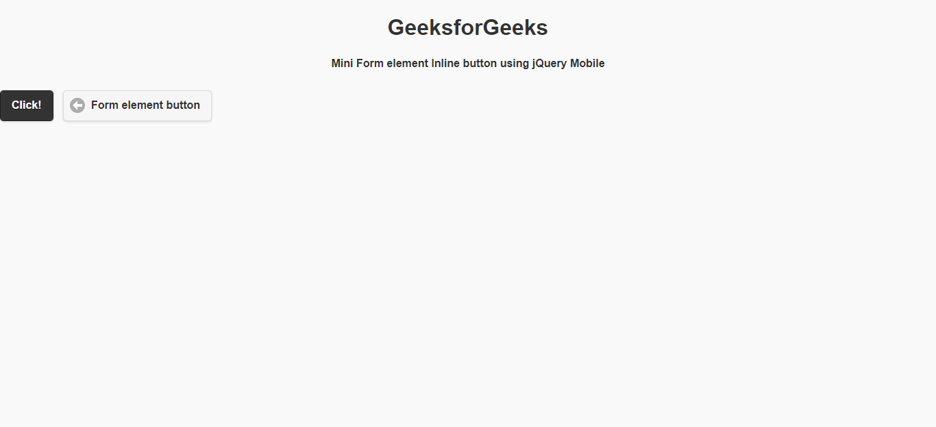 如何使用jQuery Mobile制作迷你表单元素Inline按钮？