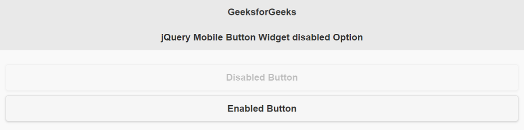 jQuery Mobile Button Widget禁用选项