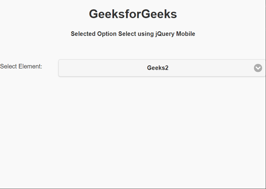 如何使用jQuery Mobile创建选定的选项选择？