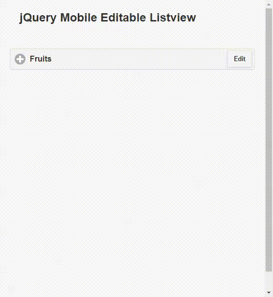 如何使用jQuery Mobile插件设计可编辑的列表视图？