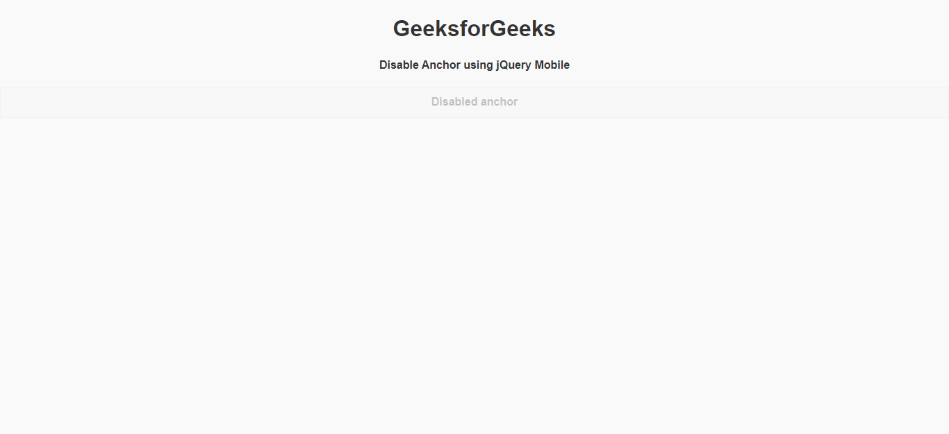 如何使用jQuery Mobile制作一个禁用按钮？