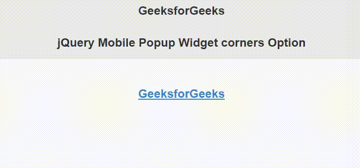 jQuery Mobile Popup Widget的corners选项