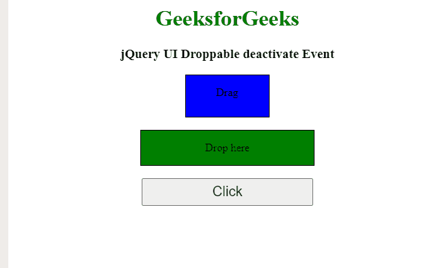 jQuery UI的Droppable deactivate事件