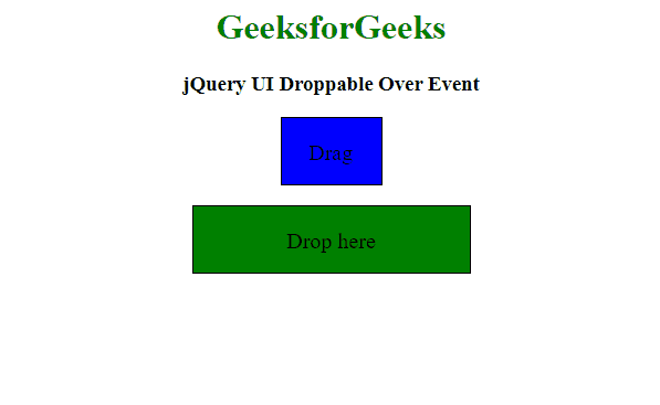 jQuery UI的Droppable over事件