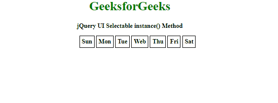 jQuery UI的Selectable instance()方法